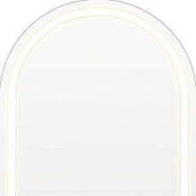 Load image into Gallery viewer, 63" Arch Freestanding Frameless Standing Mirror - White