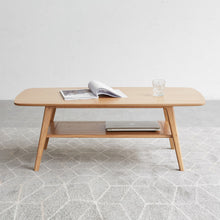 Load image into Gallery viewer, Low Coffee Table With Storage Shelf