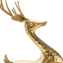 Load image into Gallery viewer, Deer Christmas Tabletop Sculpture (633860) - Gold