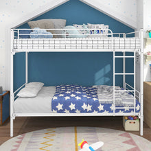 Load image into Gallery viewer, Space Saving Bunk Bed With Metal Frame And Ladder