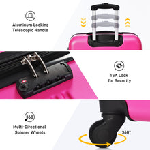 Load image into Gallery viewer, Hardshell Luggage Sets 2 Pieces + Bag Spinner Suitcase With Tsa Lock Lightweight 20" / 28" - Pink