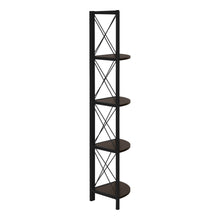 Load image into Gallery viewer, Four Tier Corner Bookcase (489790) - Espresso