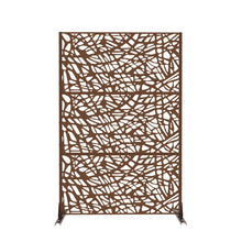 Load image into Gallery viewer, Three Panel Screen Room Divider (720098) - Brown