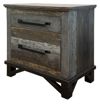 Load image into Gallery viewer, 27" Two Drawer Nightstand - Brown / Dark Gray
