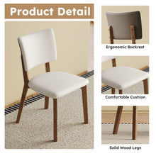 Load image into Gallery viewer, Dining Chair (Set of 2) - White / Deep Walnut