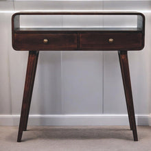 Load image into Gallery viewer, Solid Wood Curved Console Table