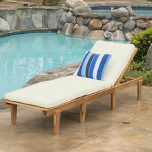 Load image into Gallery viewer, Ariana - Wood Chaise Lounge With Cushion