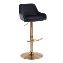 Load image into Gallery viewer, Daniella - Contemporary Adjustable Barstool With Swivel With Rounded T Footrest (Set of 2)