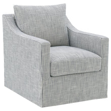 Load image into Gallery viewer, Merced - Upholstered Sloped Arm Accent Swivel Chair With 360 Degree Swivel Base - Gray