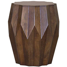 Load image into Gallery viewer, Solid Wood End Table - Deep Brown And Dark Brown