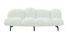 Load image into Gallery viewer, Sherpa Bubble Cushion Sofa - White