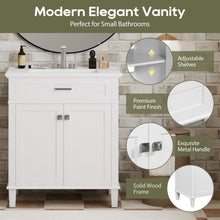 Load image into Gallery viewer, Bathroom Vanity With Ceramic Basin, Soft Close Door And Adjustable Shelves