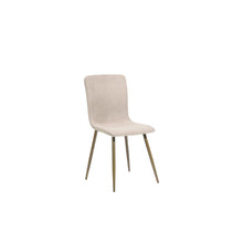 Load image into Gallery viewer, Upholstered Fabric Dining Side Chairs (Set of 4) - Beige / Gold