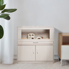 Load image into Gallery viewer, Guinea Pig Cages, Hamster Cage Wood With Independent Storage Cabinet, House For Rat Chinchilla With Guinea Pig Hutch And Bridge, Openable Top With Acrylic Sheets