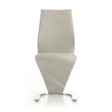 Load image into Gallery viewer, Faux Leather Modern Dining Chairs (Set of 2) - Light Gray
