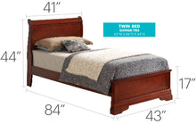 Load image into Gallery viewer, Sleigh Bed With Low Footboard