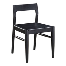 Load image into Gallery viewer, Solid Wood Open Back Dining Side Chairs (Set of 2) - Black