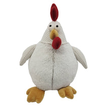 Load image into Gallery viewer, Fabric Rooster Figurine - White / Yellow / Yellow