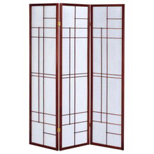 Load image into Gallery viewer, Colby - 3-Panel Folding Floor Screen - Brown / White