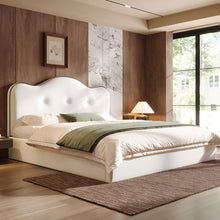 Load image into Gallery viewer, Upholstered Platform Bed With Sturdy Frame And Headboard
