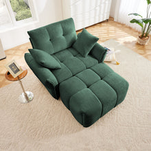 Load image into Gallery viewer, Ergonomic Single Seater Sofa With Ottoman, High Resilience Support Cushions