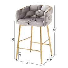 Load image into Gallery viewer, Modern Counter Stools (Set of 2)