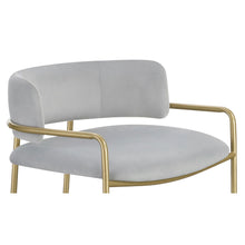 Load image into Gallery viewer, Low Back Upholstered Stool - Gray