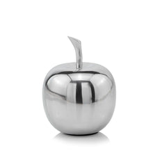 Load image into Gallery viewer, Buffed Decorative Apple Tabletop Sculpture (383763) - Silver