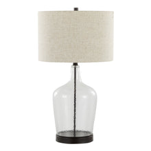 Load image into Gallery viewer, Botella - Contemporary Table Lamp Built In USB Port (Set of 2) - Clear / Oil Bronze / Natural