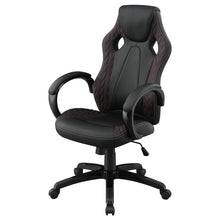 Load image into Gallery viewer, Norset - Upholstered Adjustable Home Office Desk Chair - Black