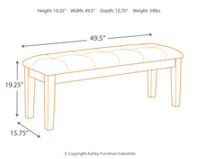 Load image into Gallery viewer, Haddigan - Upholstered Bench