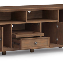 Load image into Gallery viewer, Amherst - Wide TV Media Stand - Rustic Natural Aged Brown
