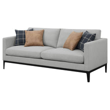 Load image into Gallery viewer, Montauk - Upholstered Sofa With Reversible Cushions - Light Gray
