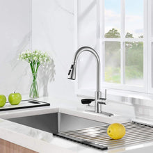 Load image into Gallery viewer, 3 In 1 Kitchen Faucet With LED Temperature Display, Pull Down Sprayer