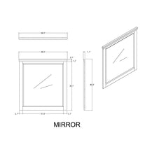 Load image into Gallery viewer, Augusta - Mirror With Sleek Frame, Large Scale Mirror For Dresser - Beige Brown