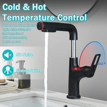Load image into Gallery viewer, Pull Down Vessel Faucet With Lift Spout & Dual Spray Modes
