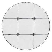 Load image into Gallery viewer, 36" Round Iron Framed Antiqued Glass Accent Mirror - Black