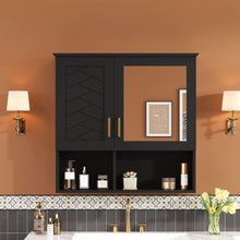 Load image into Gallery viewer, 2 In 1 Wall-Mounted Mirror Cabinet With Adjustable Shelves, Soft-Close Doors, High-Definition Mirror & Storage