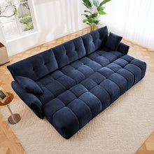 Load image into Gallery viewer, Sofa Set With Ottoman And Pillows, Textured, High Resilience Cushions