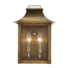 Load image into Gallery viewer, Manchester 2-Light Aged Pocket Wall Light - Brass