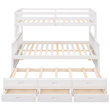 Load image into Gallery viewer, Bunk Bed With Twin Size Trundle And Drawers