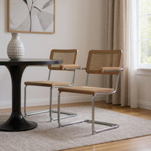 Load image into Gallery viewer, Wood Dining Parsons Chairs (Set of 2) - Natural / Gray