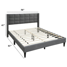 Load image into Gallery viewer, Bed Upholstered Box Design Headboard