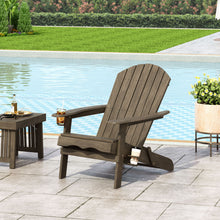 Load image into Gallery viewer, Zenithia - Outdoor Foldable Adirondack Chair With 2 Cup Holders