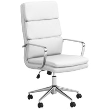 Load image into Gallery viewer, Molly - Upholstered Adjustable High Back Office Chair With Base - White