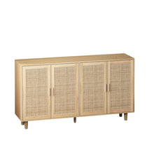 Load image into Gallery viewer, Elegant And Functional Rattan Decorative Storage Cabinet With 4 Doors