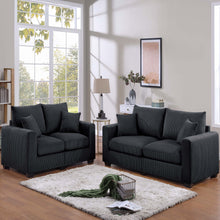 Load image into Gallery viewer, 2 Piece Contemporary Style Sofa Set With Matching Pillows