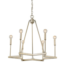 Load image into Gallery viewer, Candle Style Six Light Metal Dimmable Chandelier - Gold