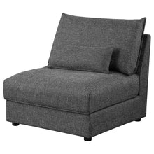 Load image into Gallery viewer, Wakefield - Upholstered Armless Slipper Chair - Black