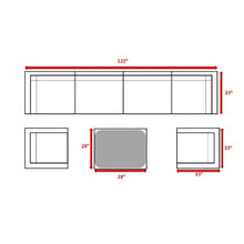 Load image into Gallery viewer, Stylish Entertainment Sectional Set, Outdoor Living